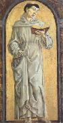 Cosimo Tura Anthony of Padua Reading (mk05) oil on canvas